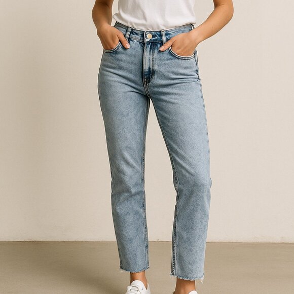 GAP Denim - GAP Vintage Slim High Rise Jeans | Acid Wash Raw Hem | Women’s 28 / 6R